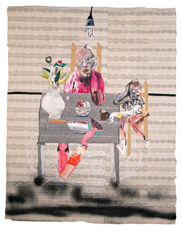 Mixed media, Mehrdad Jafari, Waiting for the Guest, 2022, 73593