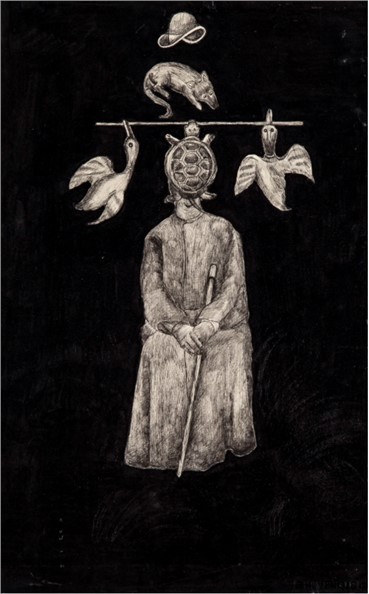 Works on paper, Ardeshir Mohassess, Untitled, 1972, 10949
