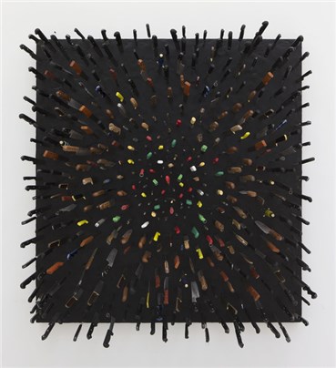 Sculpture, Farhad Moshiri, Colored Knives on Black, 2013, 25114