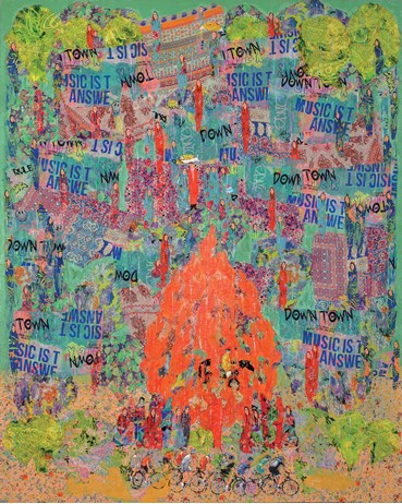 Painting, Ane Mohammad Tatari, Passage of Siavosh Through Fire, 2024, 78988