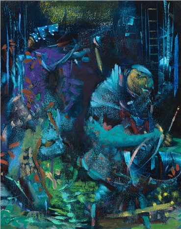 Painting, Ali Banisadr, The Myth Makers, 2012, 4366