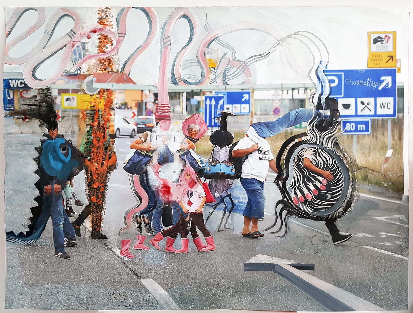Rokni Haerizadeh, Where To? Wherever It Chances, 2019