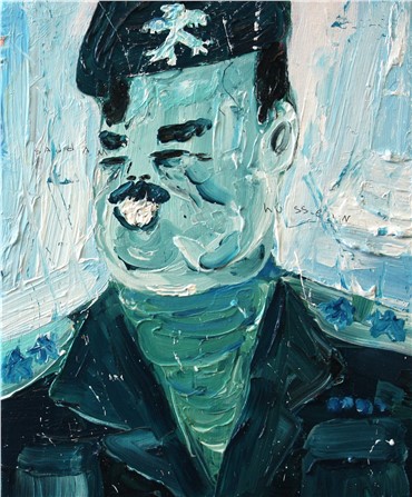 Painting, Amir Khojasteh, Saddam Hussein, 2016, 3776