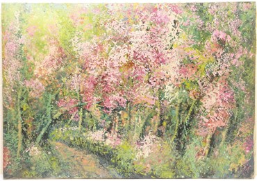Painting, Manouchehr Niazi, Avenue of Trees in Blossom, 1968, 22726