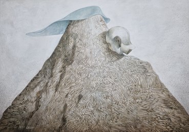 Painting, Omid Hallaj, Memory of Sadness, 2014, 76679