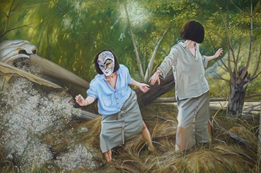 Painting, Nazila Jahangir, Immigration - Chasing a Butterfly, 2024, 78534