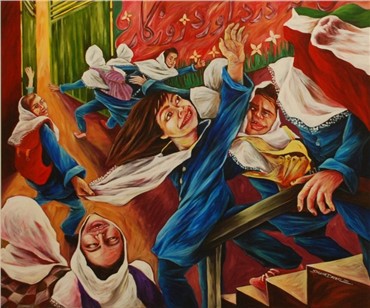 Painting, Saghar Daeiri, When It Hurts, 2011, 687