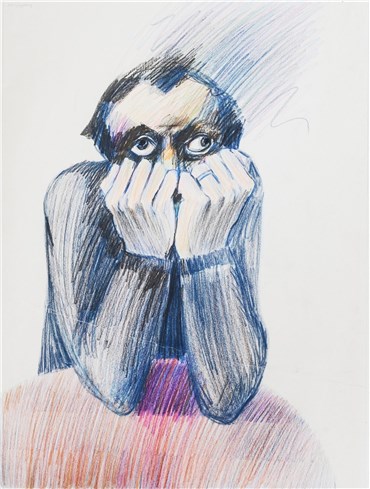 Drawing, Alireza Espahbod, Untitled, 1976, 22072