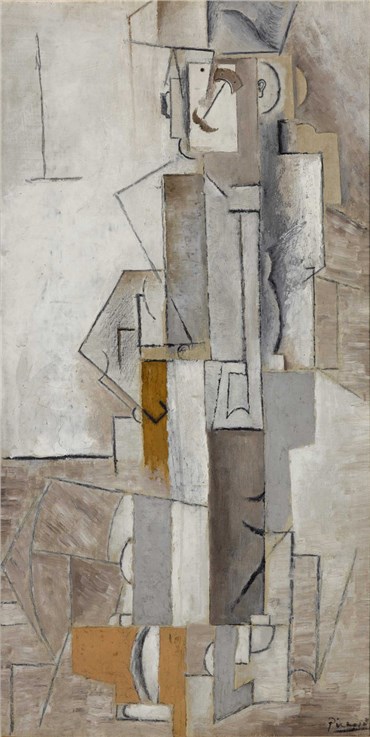 Painting, Pablo Picasso, Arlequin (Harlequin), 1913, 22149