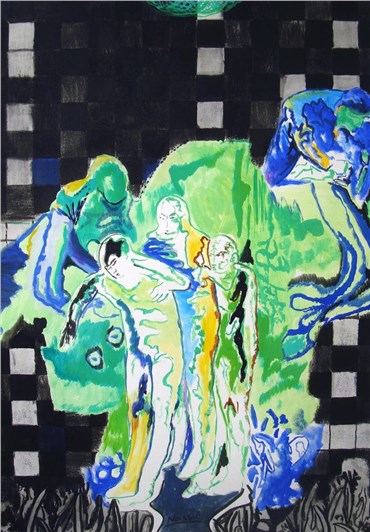 Painting, Ali Nassir, Untitled, 2014, 36400