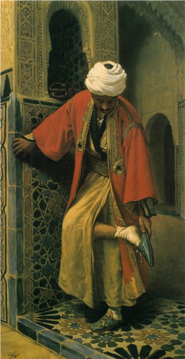 Painting, Mohammad Ghaffari (KamalolMolk), Egyptian Man, 1897, 6611