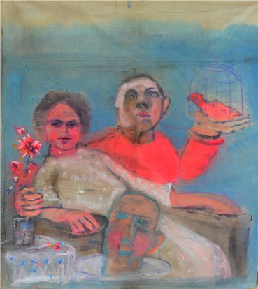 Painting, Shahram Karimi, The Cage, 2019, 19624