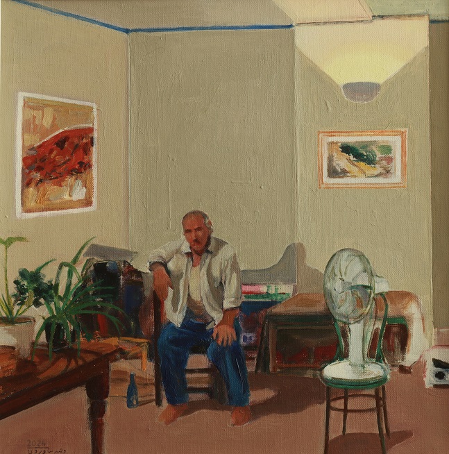 Vahid Beikverdi, The Artist and His Studio, 2024