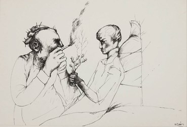 , Alireza Espahbod, Untitled, 1977, 77100