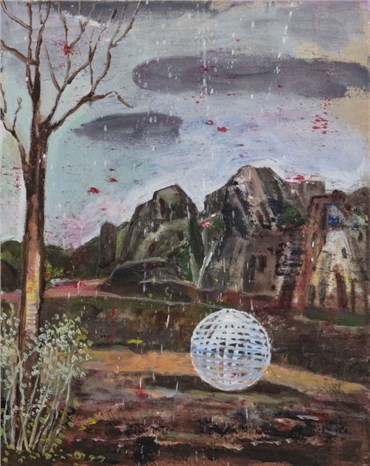 Painting, Nikzad Nodjoumi (Nicky), The Ball, 2018, 29061