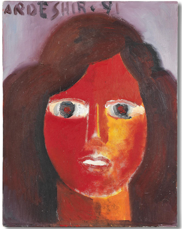 Painting, Ardeshir Mohassess, Red Face, 1991, 29624