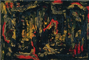 Painting, Behjat Sadr, The Heaven and Hell, 1956, 12558
