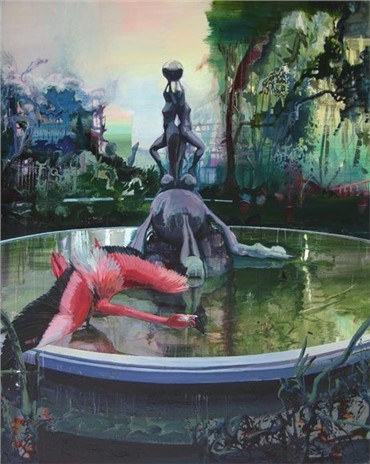 Painting, Mehdi Farhadian, Evening in Paradise, 2009, 7017