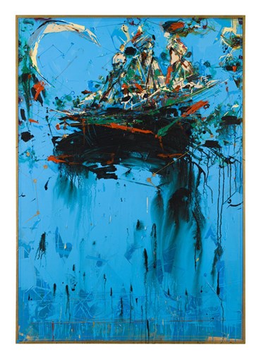 Painting, Shahriar Ahmadi, Flight Carpet, No. 2, 2023, 78037