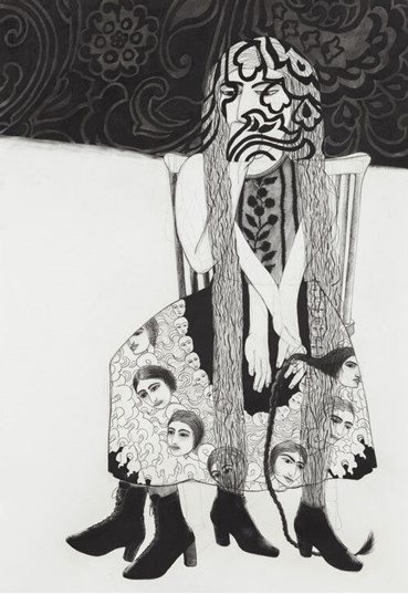 , Samira Abbassy, Heaven & Hell in Her Skirt Aflame, 2014, 58230