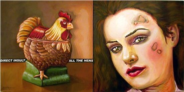 Painting, Behrang Samadzadegan, Direct Insult to All the Hens, , 8614