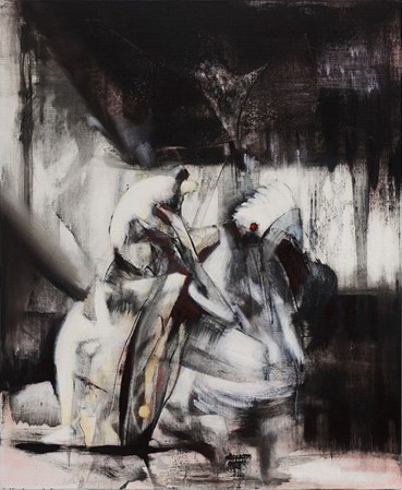 Painting, Ali Banisadr, Subterranean Realms 4, 2024, 75498