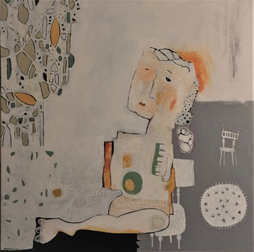 Painting, Mahsa Karimi, The Girl with Her Comb, 2012, 47675