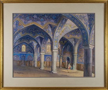 Painting, Yervand Nahapetian, The Interior of the Great Mosque of Isfahan, 1959, 75074
