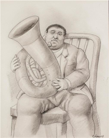 , Fernando Botero, Man Playing the Tuba , 2004, 23394