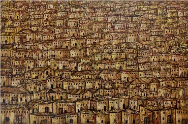 Painting, Manouchehr Niazi, Whole Houses, 2010, 8776