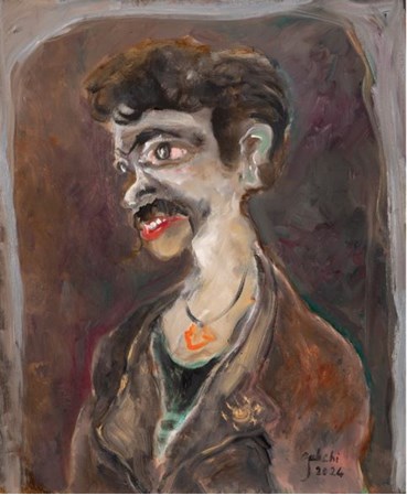 Painting, Hoseinali Zabehi, Chetori, Rahim Gherti?, 2024, 75773