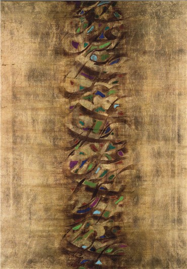 Painting, Hossein Kashian,  L'interrogation De L'amour, 2005, 12573