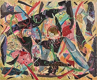 Painting, Monir Shahroudy Farmanfarmaian, Collage 6, 1981, 24535