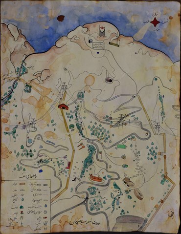Painting, Mohadese Taheri, The Map, 2022, 69944
