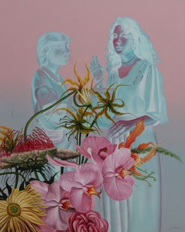 Painting, Roghayeh Najdi, Red Hints, 2024, 77494