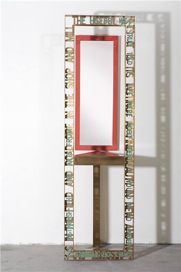 , Siah Armajani, Hall Mirror with Table, 1984, 19502