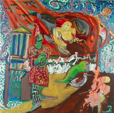 Painting, Rokni Haerizadeh, Spring Burst, 2007, 4408