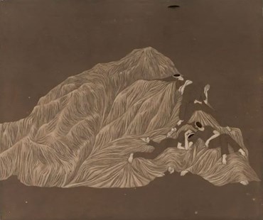 Painting, Roksana Pirouzmand, Visible, Invisible, from One Mouth to the Other, from One Hand to the Other (II), 2023, 72500