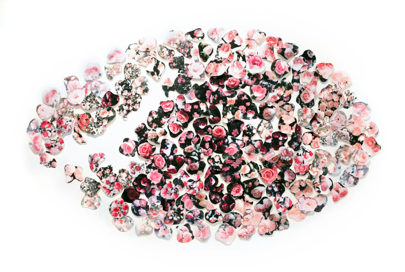 Sanaz Mazinani, Roses in Snow, 2023