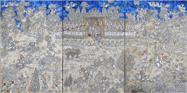 Painting, Ali Akbar Sadeghi, Man Hunt, 2012, 6230