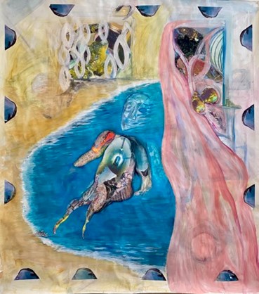 Mixed media, Atousa Bandeh, Paths diverging to my home, 2024, 76302