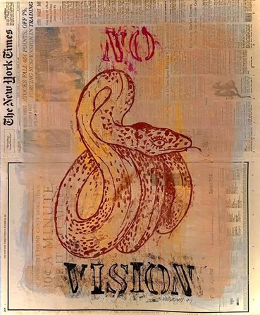 Mixed media, Nikzad Nodjoumi (Nicky), No Vision, 1997, 73053