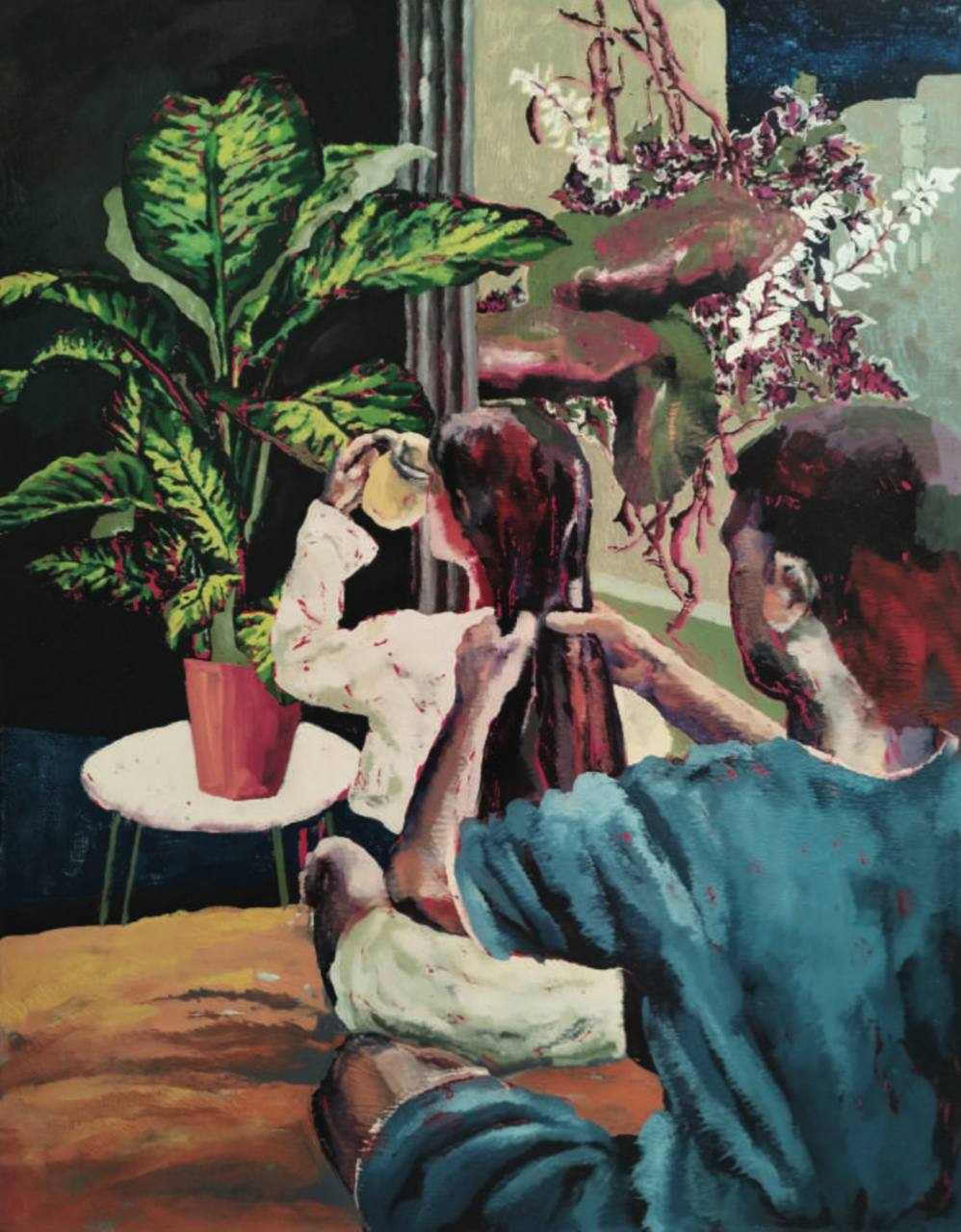 Pooneh Oshidari, Evening Coffee, 2023