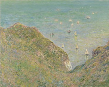 Painting, Claude Monet, On the Cliff at Pourville, Clear Weather, 1882, 23953