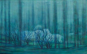 Painting, Hossein Mahjoubi, Tranquility in Nature, 1970, 80865