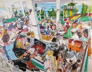 Painting, Arsia Moghaddam, Self-service Breakfast , 2024, 79904