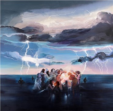 Painting, Mehdi Farhadian, Lightning Kiss, 2013, 20775