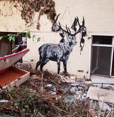 Painting, Mad, Runaway Stag, 2020, 84306