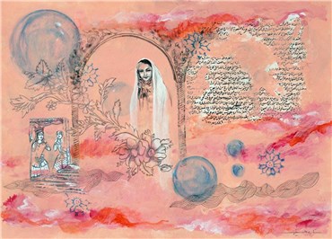 Painting, Setareh Hosseini, Chit Chat, 2016, 13861