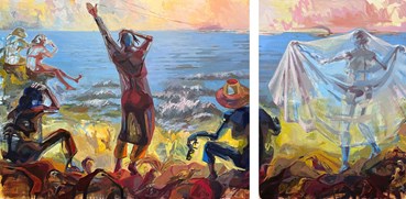 Painting, Shoora Majedian, We Observed the Water, 2022, 78143